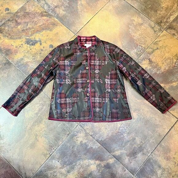 Coldwater Creek Reversible Cozy Canyon Jacket Small - Picture 4 of 11